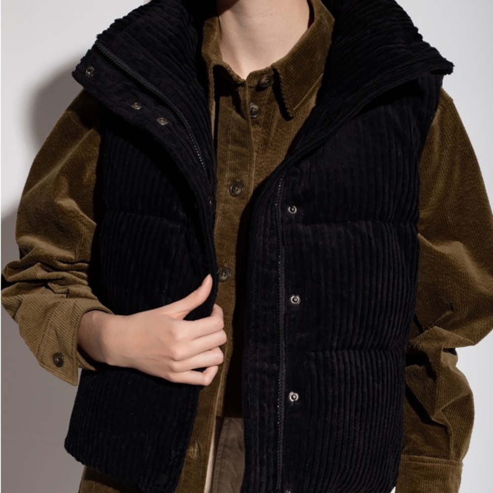 Holzweiler Note Down Black Corduroy Vest